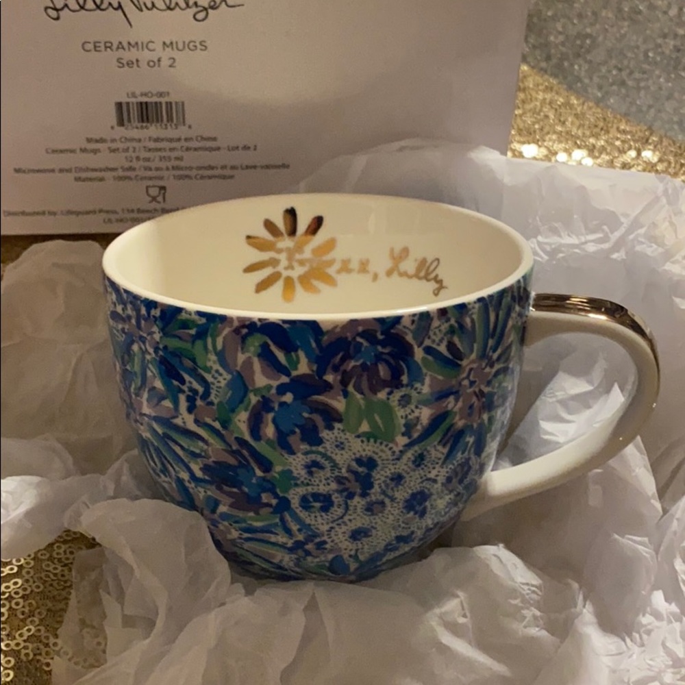 Lilly Pulitzer boxed mug set (2 mugs)